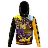 Custom Designed Pullover Hoodie commemorating the 2020 NBA Finals when the Lakers won in Honor of the Black Mamba Kobe Bryant and Gianna Bryant